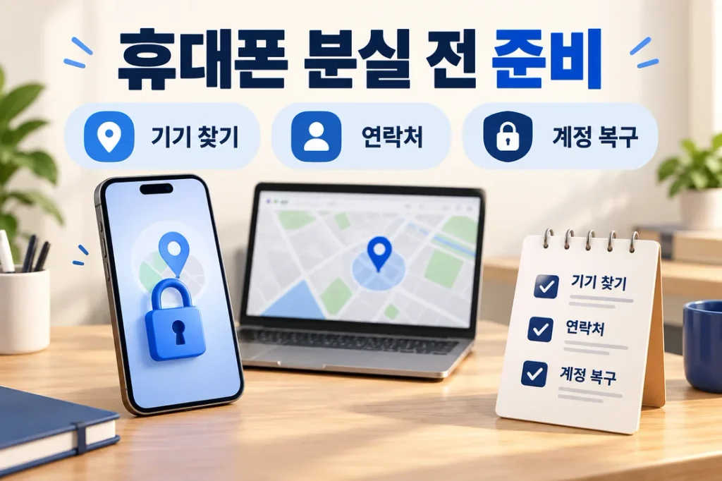 휴대폰 분실 전 설정할 것, 기기 찾기·잠금화면 연락처·계정 복구 준비